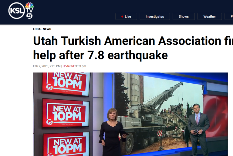 Utah Turkish American Association finding ways to help after 7.8 earthquake [ksltv.com]